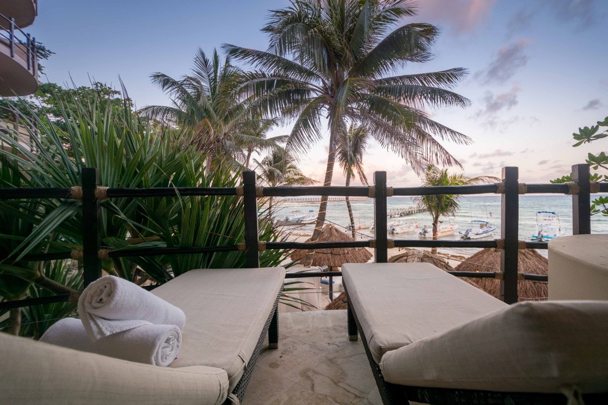 Departamento venta playa del carmen - vista desde balcón hacia la playa