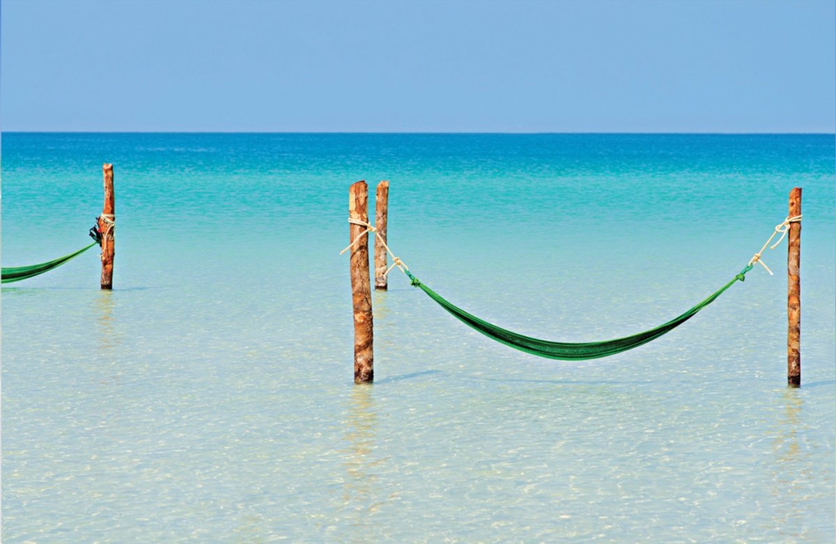 Land for sale on Holbox Island - ocean view and hammocks over the water