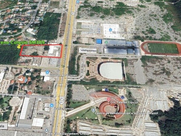 Lot for Sale in Cancun in SM 309 Av. Colosio