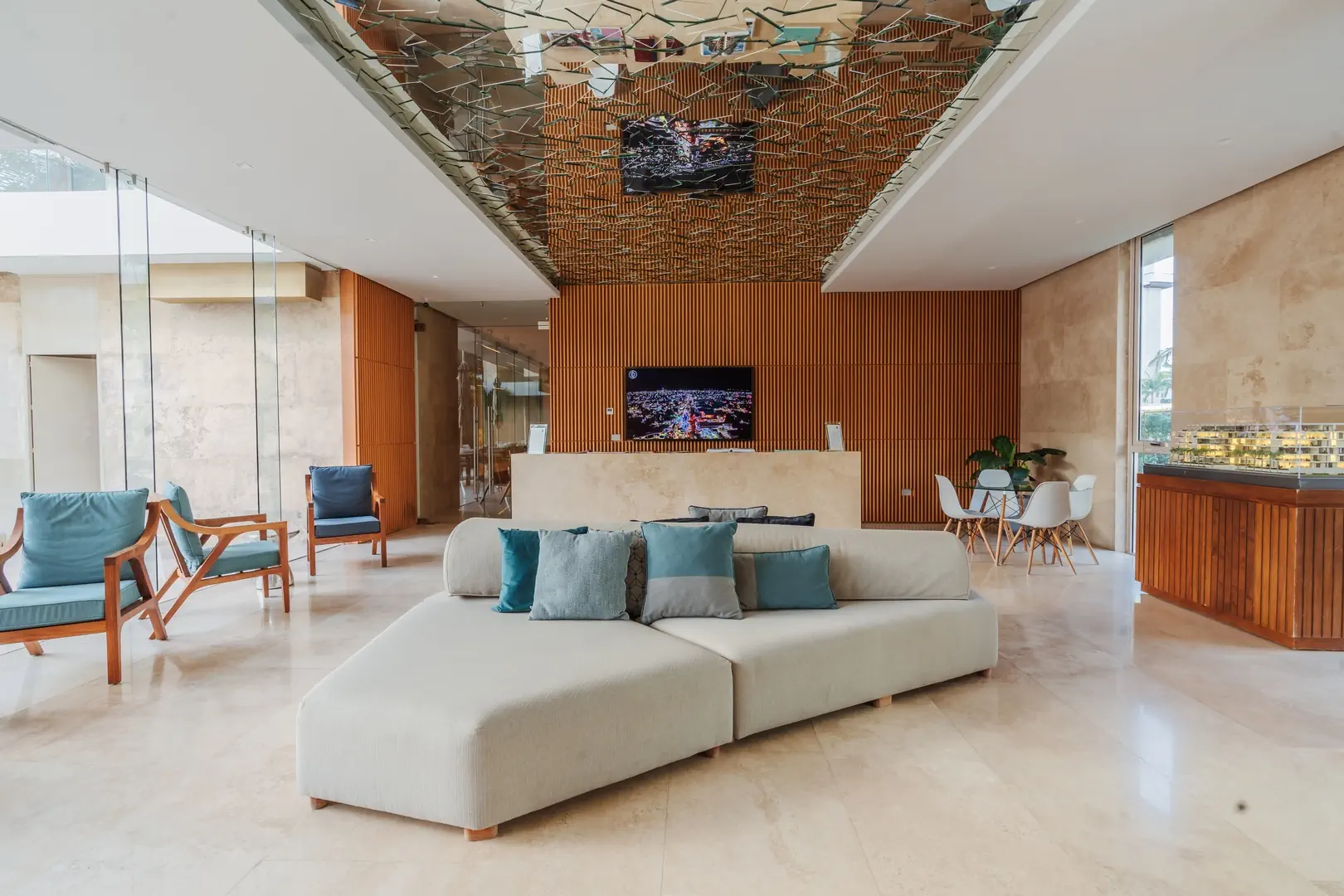 PUERTO CANCUN DEPARTAMENTO EN VENTA LOBBY