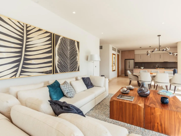 PUERTO CANCUN DEPARTAMENTO EN VENTA SALA COMEDOR