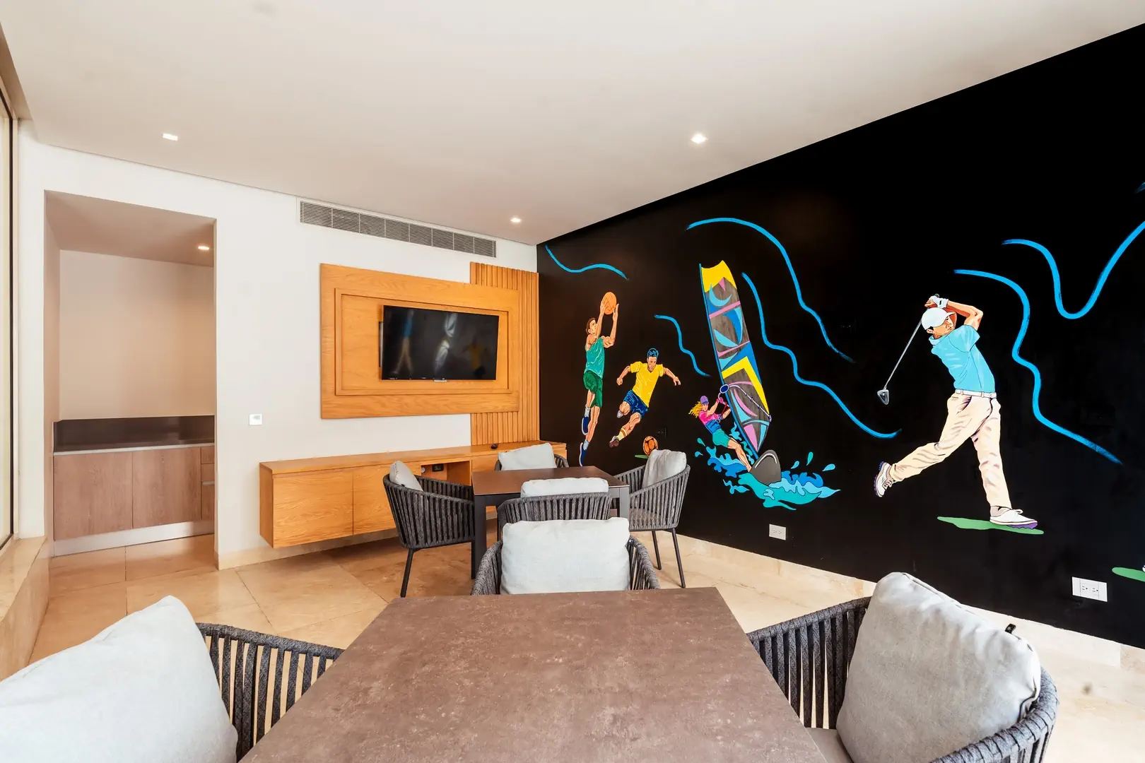 PUERTO CANCUN DEPARTAMENTO EN VENTA SALA JUEGOS