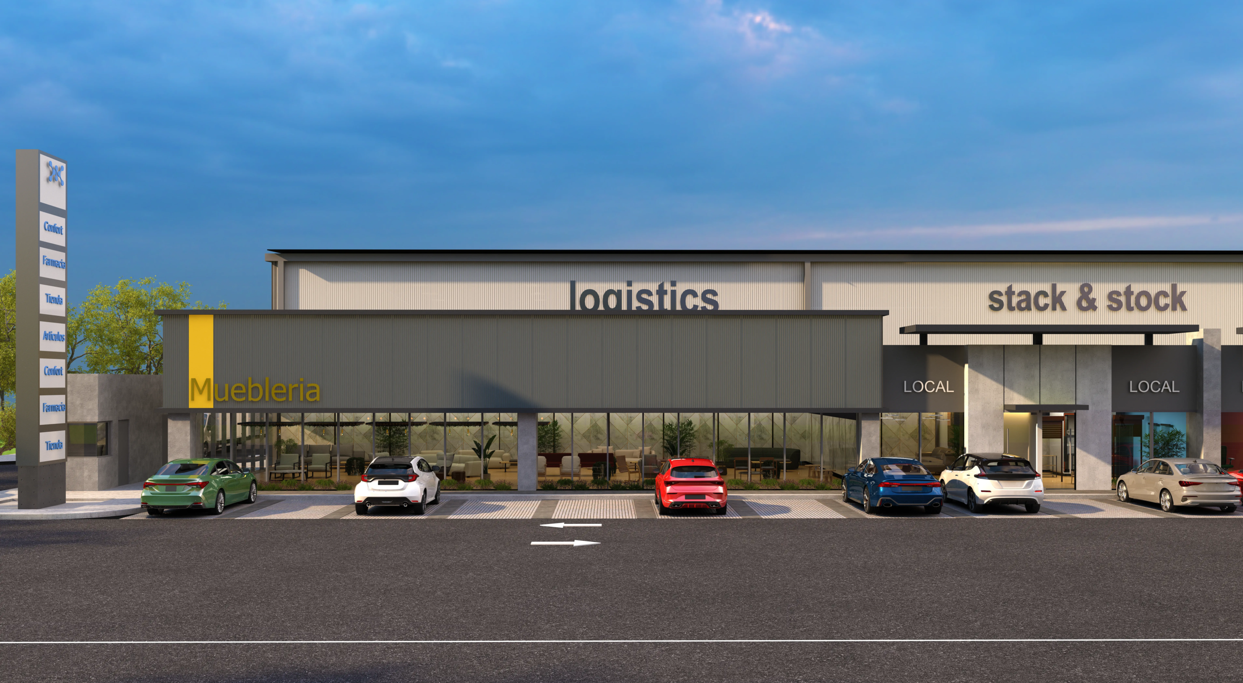 KPARK FACHADA ANCLA 1 con autos copy