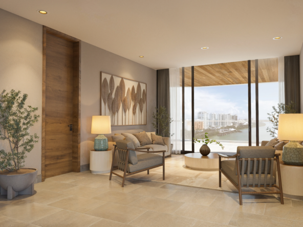 Azürez living room view