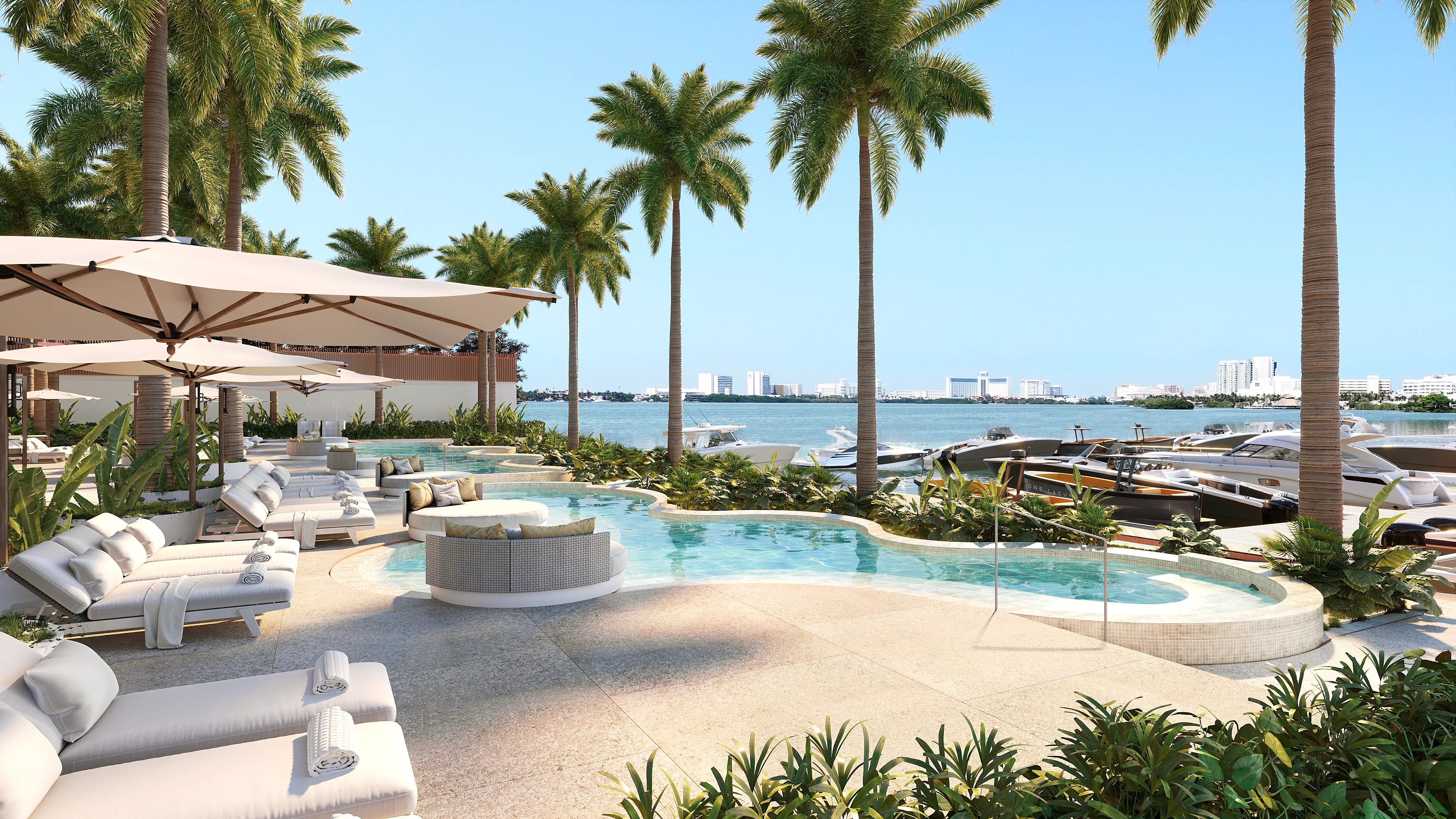 ONE LAGOON POOL MARINA TOWER