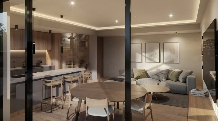 LUUM KAN LIVING AND DINING ROOM OVERVIEW