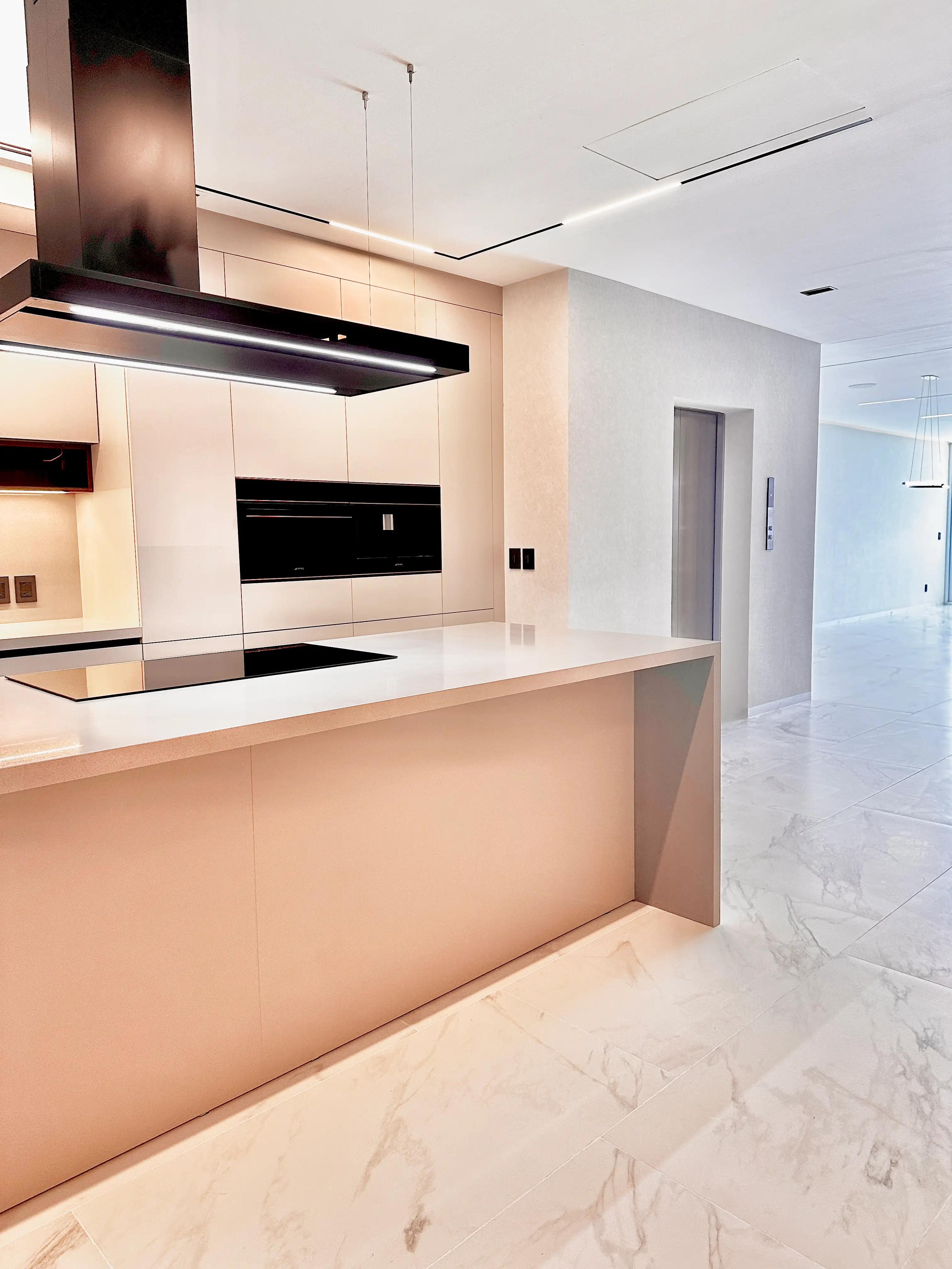 CR89 EMERALD ELEVATOR AND KITCHEN VIEW