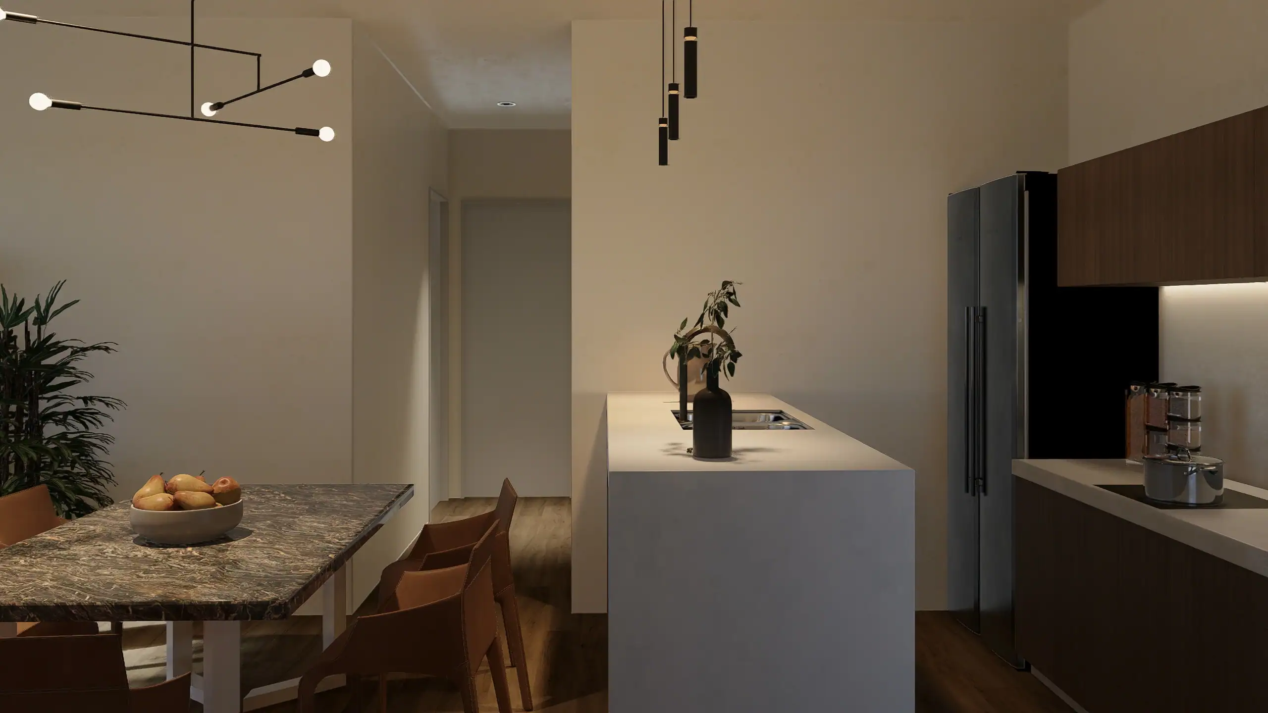 KITCHEN AND DINING ROOM - KOA TOWERS