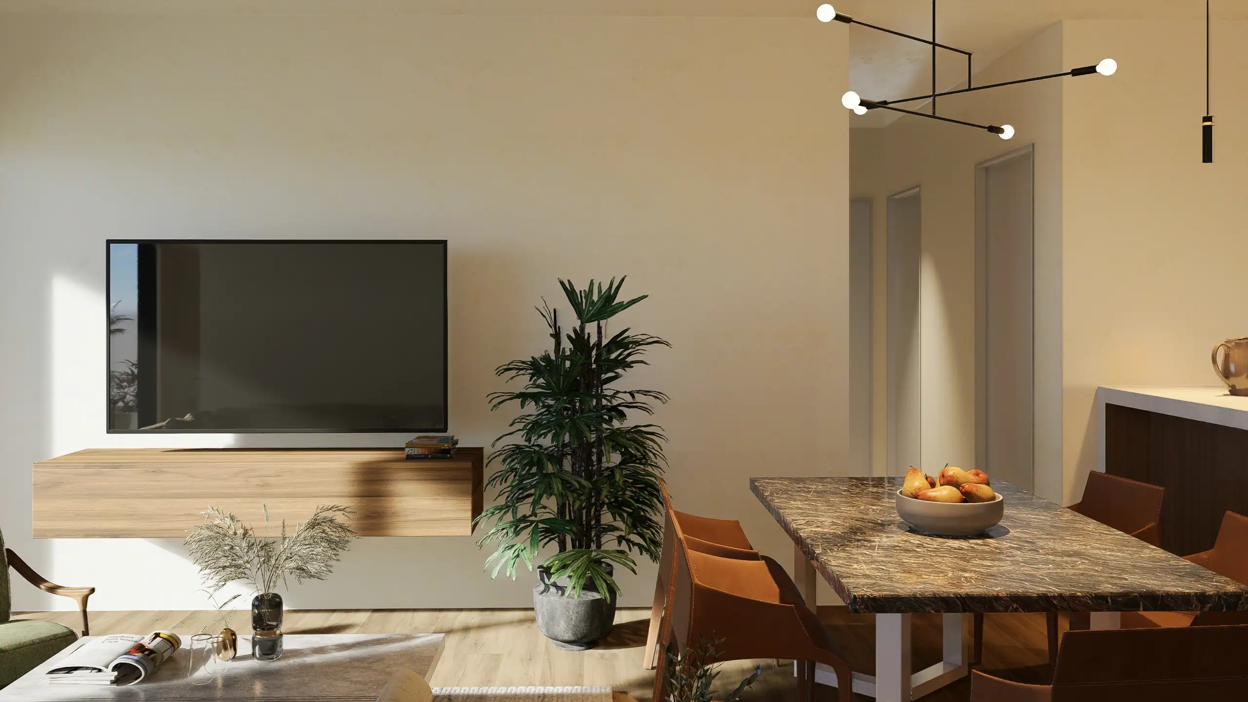 LIVING ROOM DINING ROOM- KOA TOWERS