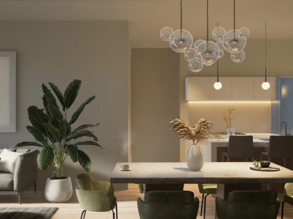 LIVING ROOM KITCHEN - KOA TOWERS